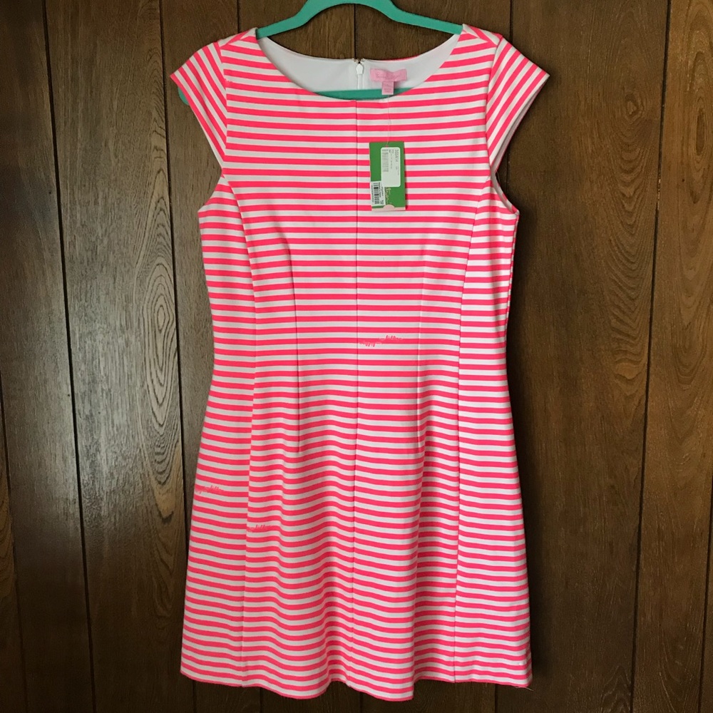 NWT Lilly Pulitzer Brielle Dress in Chin Chin, L